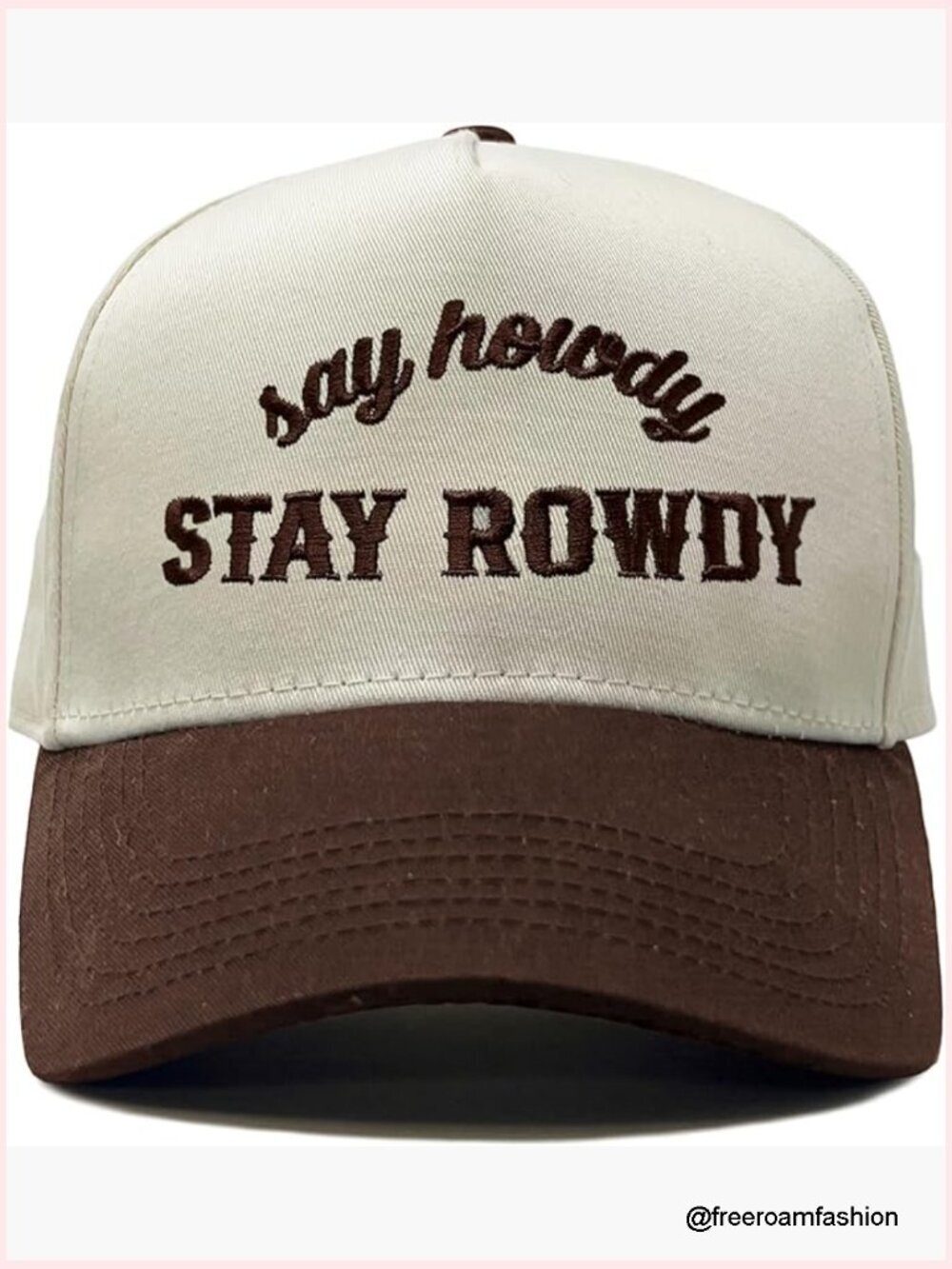 Vintage 2 Tone Canvas Snapback Hat - Adjustable Cap for Men Women
